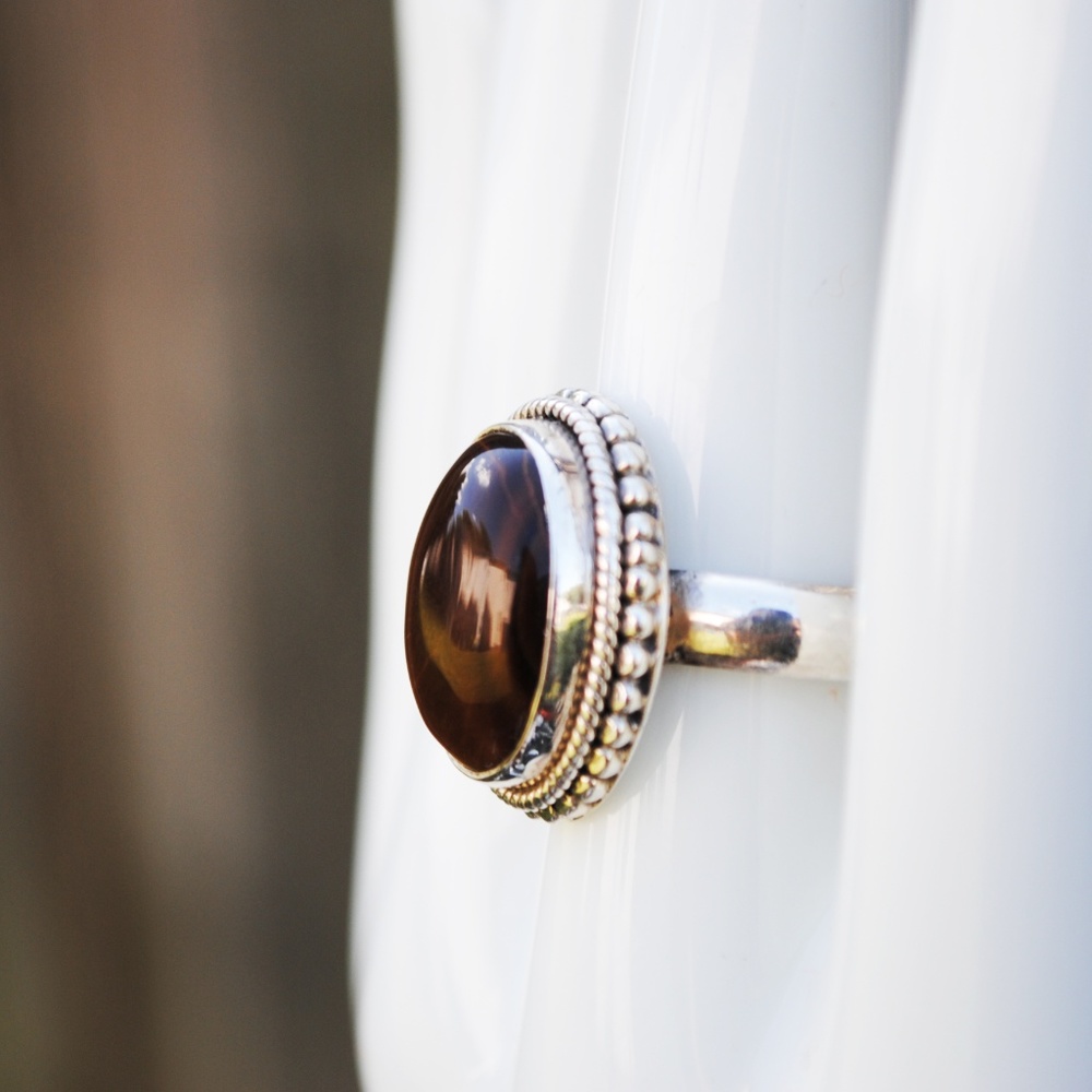 Tiger Eye Ring 925 Sterling Silver.    NEW!!!📣📣